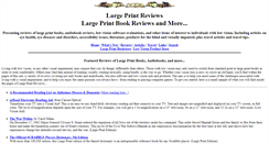 Desktop Screenshot of largeprintreviews.com